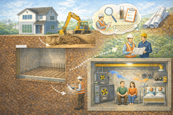 一戸建てに地下室を追加する工事の流れサムネイル