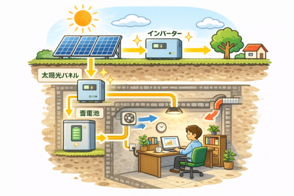 普及型シェルターと太陽光・蓄電池の併用安全策サムネイル
