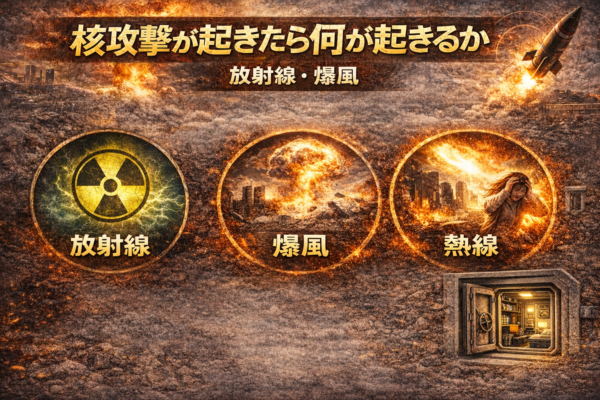 核攻撃が起きたら何が起きるか（放射線・爆風）サムネイル
