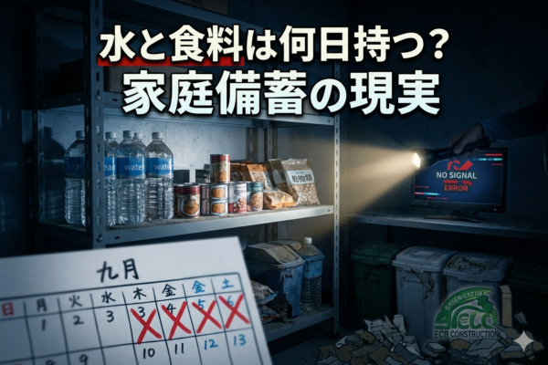 水と食料は何日持つ？家庭備蓄の現実サムネイル