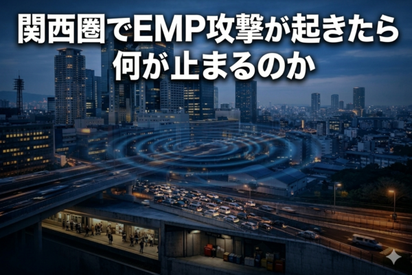 関西圏でEMP攻撃が起きたら何が止まるのかサムネイル