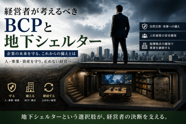経営者が考えるべきBCPと地下シェルターサムネイル