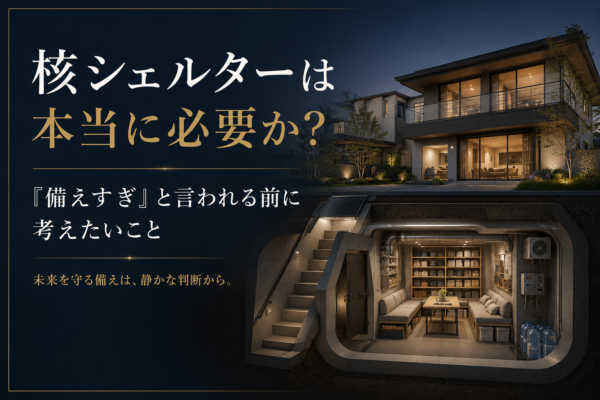 核シェルターは本当に必要か？「備えすぎ」と言われる前に考えたいことサムネイル