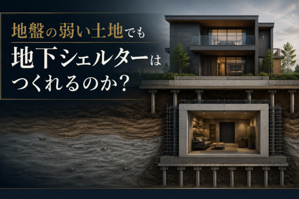 地盤の弱い土地でも地下シェルターはつくれるのか？サムネイル