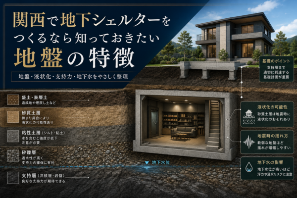 関西で地下シェルターをつくるなら知っておきたい地盤の特徴サムネイル
