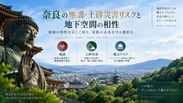 奈良の地震・土砂災害リスクと地下空間の相性サムネイル