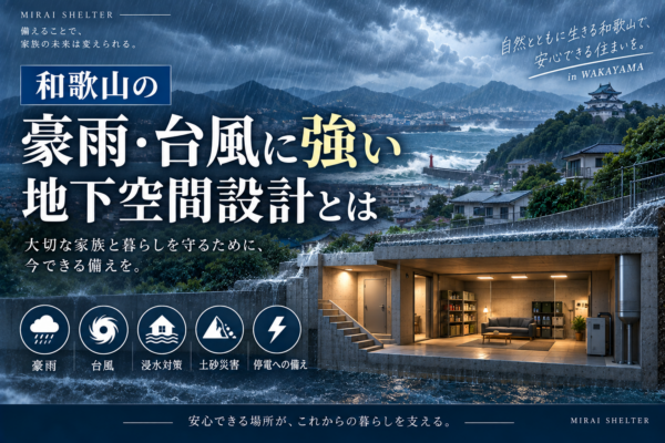 和歌山の豪雨・台風に強い地下空間設計とはサムネイル
