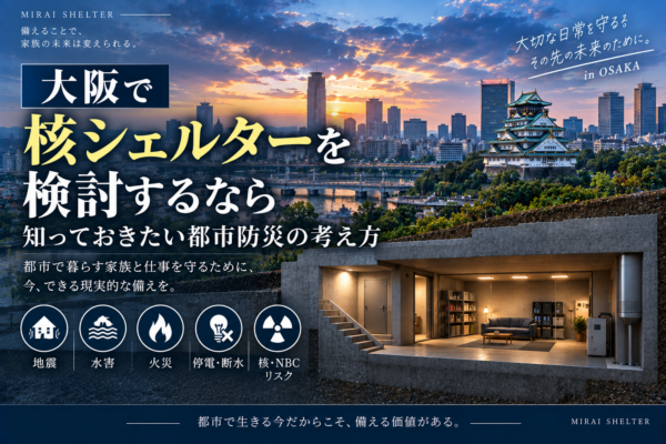 大阪で核シェルターを検討するなら知っておきたい都市防災の考え方サムネイル