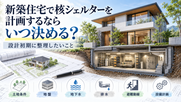 新築住宅で核シェルターを計画するならいつ決める？設計初期に整理したいことサムネイル